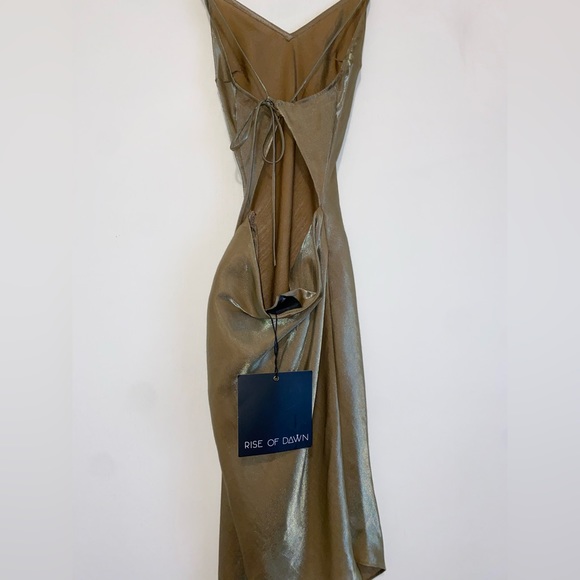 Asymmetric Dress w/ Crossed Strap Back - Picture 11 of 11